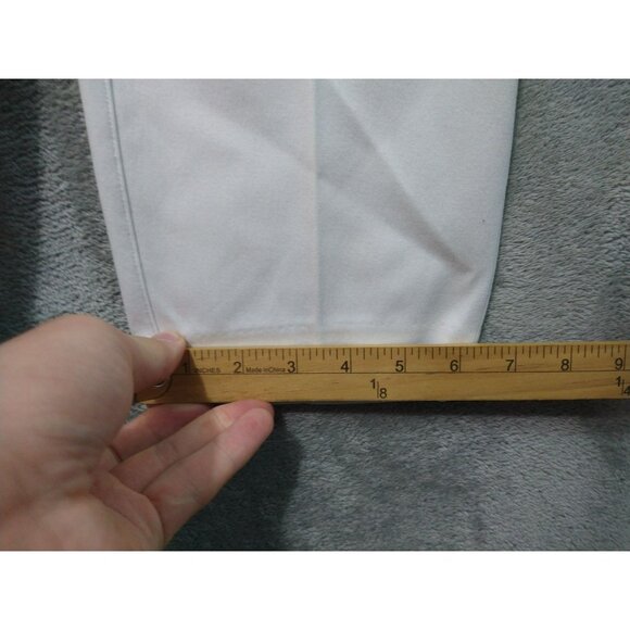 Spanx Pants Women Medium White Slim Straight Ponte Perfect Fit Pull On Stretch - Picture 6 of 10